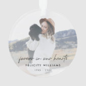 Souvenir commémoratif | À jamais dans nos cœurs Ph (dos)