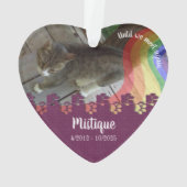 Souvenir commémoratif de l'animal de compagnie Kee (dos)