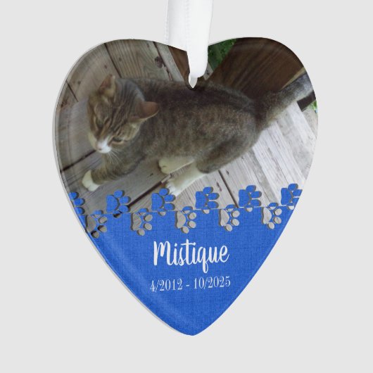 Souvenir commémoratif de l'animal de compagnie Kee (devant)