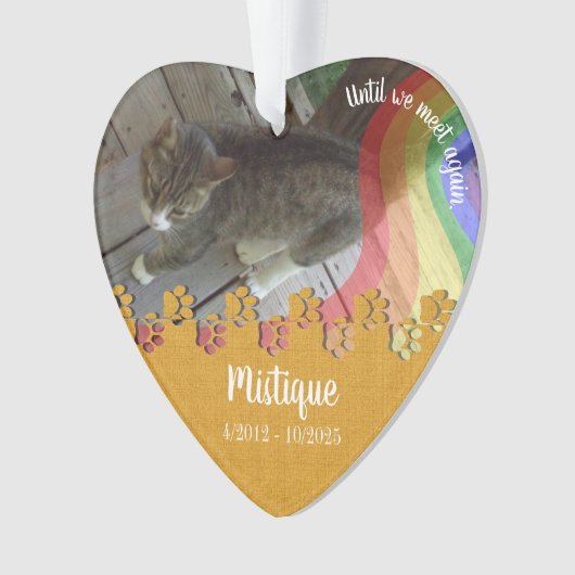 Souvenir commémoratif de l'animal de compagnie Kee (devant)