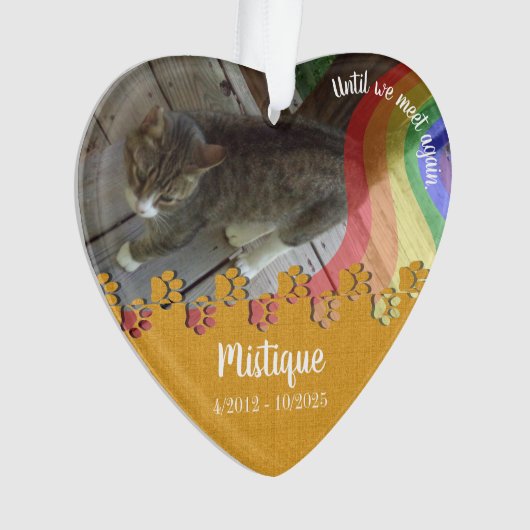 Souvenir commémoratif de l'animal de compagnie Kee (devant)