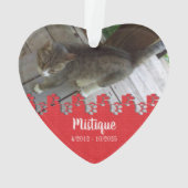 Souvenir commémoratif de l'animal de compagnie Kee (dos)