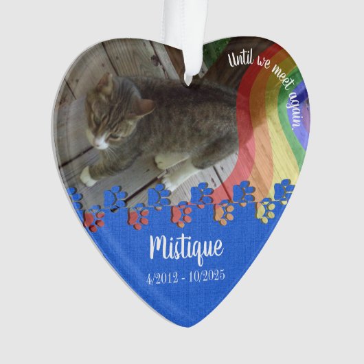 Souvenir commémoratif de l'animal de compagnie Kee (devant)