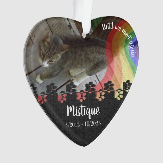 Souvenir commémoratif de l'animal de compagnie Kee (devant)