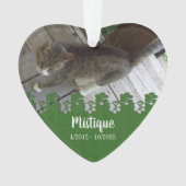 Souvenir commémoratif de l'animal de compagnie Kee (devant)