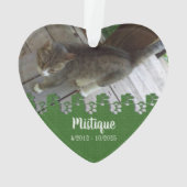 Souvenir commémoratif de l'animal de compagnie Kee (dos)