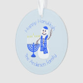 Souvenir de Menorah Chrismukkah de bonhomme de (devant)