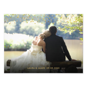 Souvenir de photo de mariage confetti poussière d'