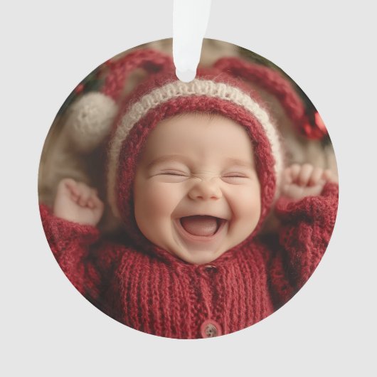 Souvenir de photo de Noël pour bébé (devant)