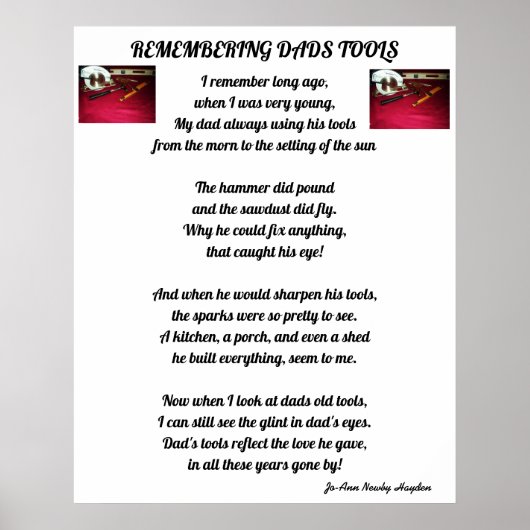 SOUVENIR DES OUTILS DE PÂTES affiche POEM (Devant)