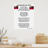 SOUVENIR DES OUTILS DE PÂTES affiche POEM (Cuisine)