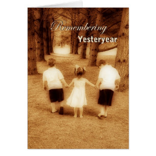 Souvenir d'hier (Enfants marchant dans les bois)