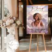 Souvenir floral - Affiche de bienvenue commémorati