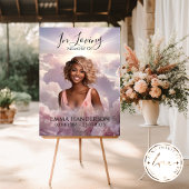 Souvenir floral - Affiche de bienvenue commémorati