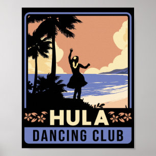Souvenir Hula Dansend op de Hawaiiaanse eilanden Poster