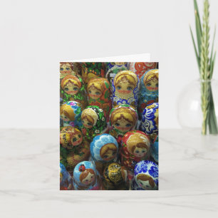 Souvenir Matryoshka Dolls Dank u Bedankkaart