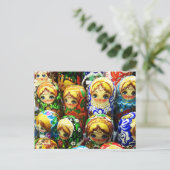 Souvenir Matryoshka Dolls Foto Briefkaart (Staand voorkant)