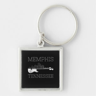 Souvenir Memphis Guitar Music Tennessee Memphis Sleutelhanger