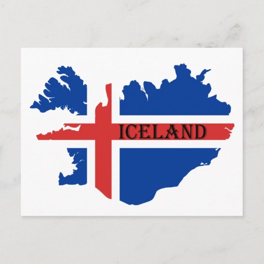 Souvenir of ijsland-postkaart briefkaart (Voorkant)