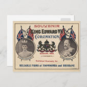 Souvenir of the Coronation of Edward VII Briefkaart (Voorkant / Achterkant)