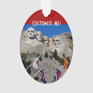Souvenir personnalisable de photo du mont Rushmore