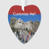 Souvenir personnalisable de photo du mont Rushmore (devant)