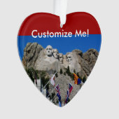 Souvenir personnalisable de photo du mont Rushmore (devant)