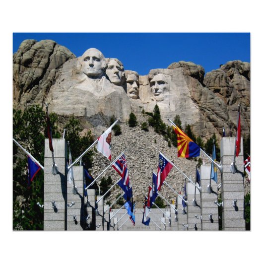 Souvenir photo personnalisable Mount Rushmore (Devant)