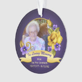 Souvenir pourpre de mémorial de roses jaunes de (devant)