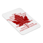 Souvenir Premium Flexi Canada Magnet Canada (Côté Droit)