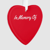 Souvenir rouge de coeur de mémoire (devant)