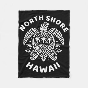 Souvenir uit North Shore Oahu Hawaii Hawaiaans Sur Fleece Deken