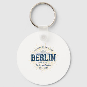 Souvenir vakantie Duitsland vintage Berlijn Sleutelhanger