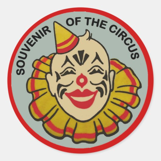 Souvenir van de Circus Sticker (Voorkant)