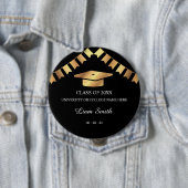 Souvenir Zwart en Goud Afstuderen Button (In situ)