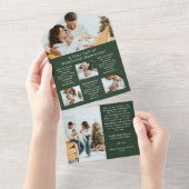 Souvenirs Année En Revue Photo Collage Carte de va (Déchirure)