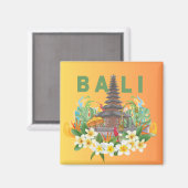 "Souvenirs captivants : Magnets de Bali artisanaux (Recto/Verso)