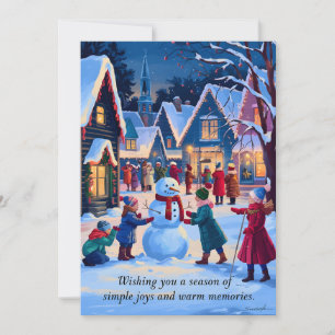 Souvenirs chauds - Carte de Noël