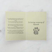 Souvenirs chéris : Carte de Sympathie pour Cochon  (Intérieur)