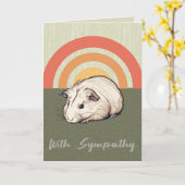 Souvenirs chéris : Carte de Sympathie pour Cochon  (Fleur jaune)