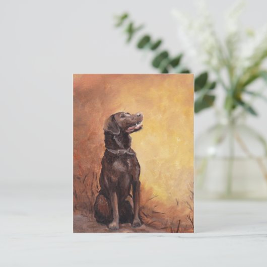 "Souvenirs d'automne" Carte postale d'art Labrado (Debout devant)