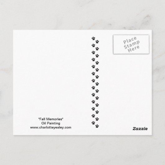 "Souvenirs d'automne"  Carte postale d'art Labrado (Dos)