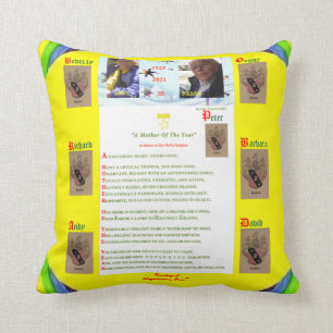 "Souvenirs de Betty Karplus 1925-2021" Coussin