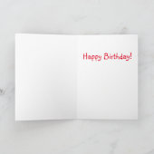 Souvenirs de café et nappes rouges Carte d'anniver (Intérieur)