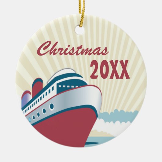 Souvenirs de croisières Ornement de Noël (Devant)