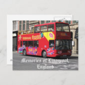 Souvenirs de Liverpool, Angleterre carte postale (Devant / Derrière)