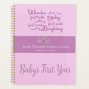 Souvenirs de première année pour bébé fille