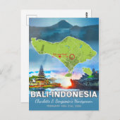 Souvenirs de vacances de lune de miel - Carte de B (Devant / Derrière)