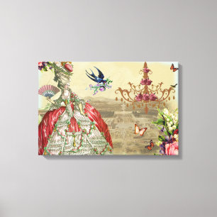 Souvenirs de Versailles Canvas Afdruk