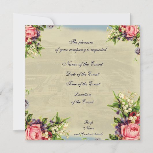 Souvenirs de Versailles Kaart (Achterkant)